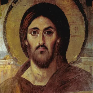 Ímã de geladeira Cristo Pantocrator – botton de metal 5×5 cm