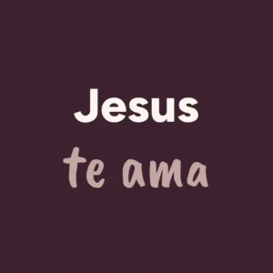 Ímã de geladeira Jesus te ama – botton de metal 5×5 cm
