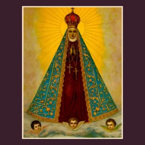 Ímã de geladeira Nossa Senhora Aparecida – botton de metal 5×5 cm