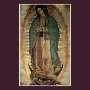 Ímã de geladeira Nossa Senhora de Guadalupe – botton de metal 5×5 cm