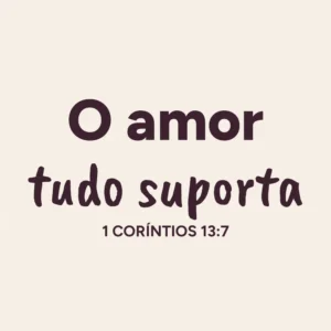 Ímã de geladeira O amor tudo suporta – botton de metal 5×5 cm