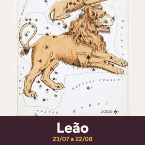 Ímã de geladeira Signo de Leão – botton de metal 5×5 cm