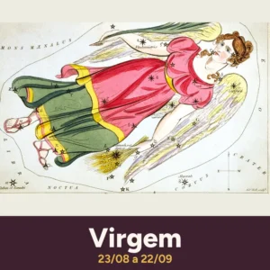 Ímã de geladeira Signo de Virgem – botton de metal 5×5 cm