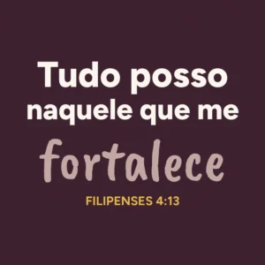 Ímã de geladeira Tudo posso naquele que me fortalece – botton de metal 5×5 cm